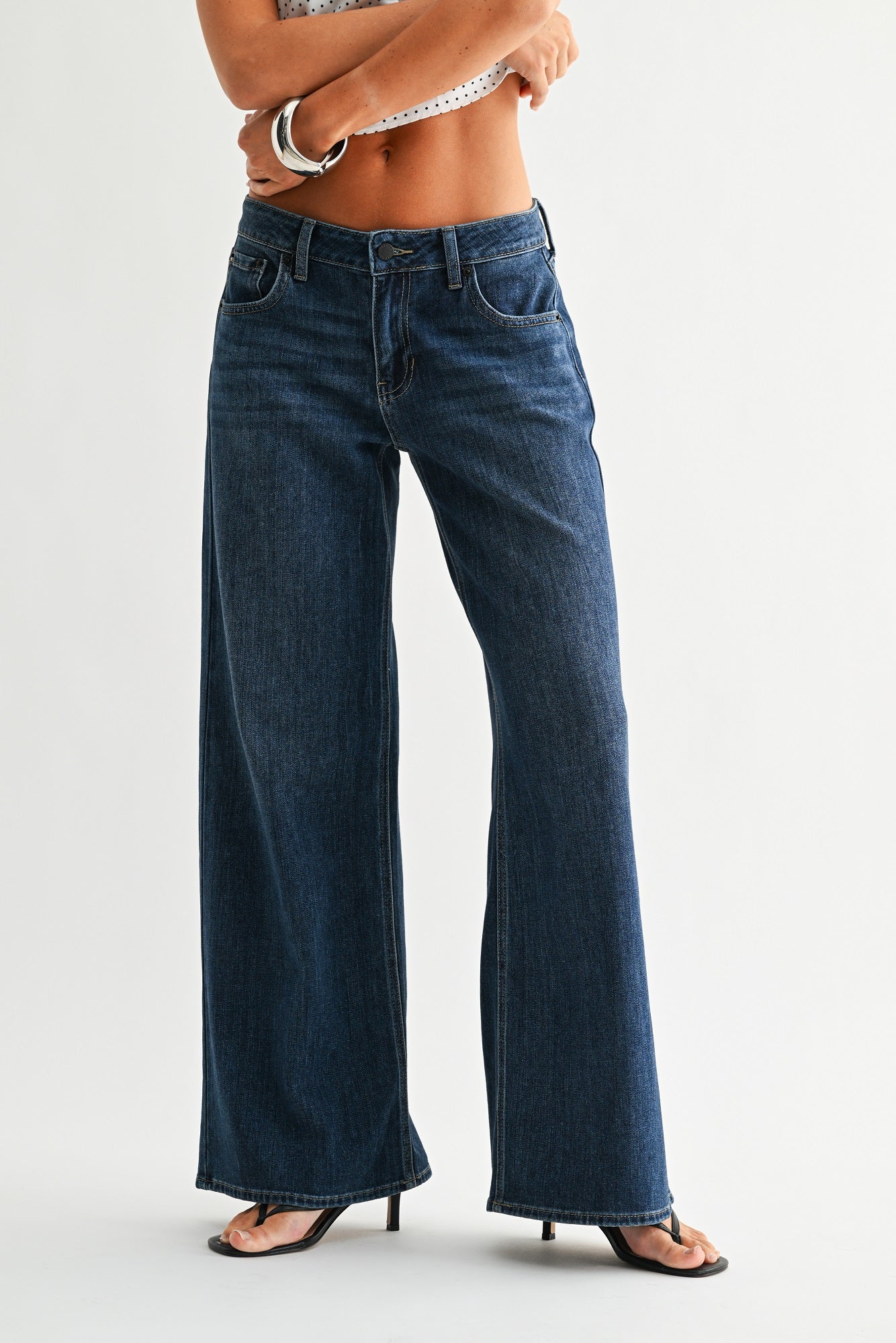 Vivienne Stretch Mid Rise Palazzo