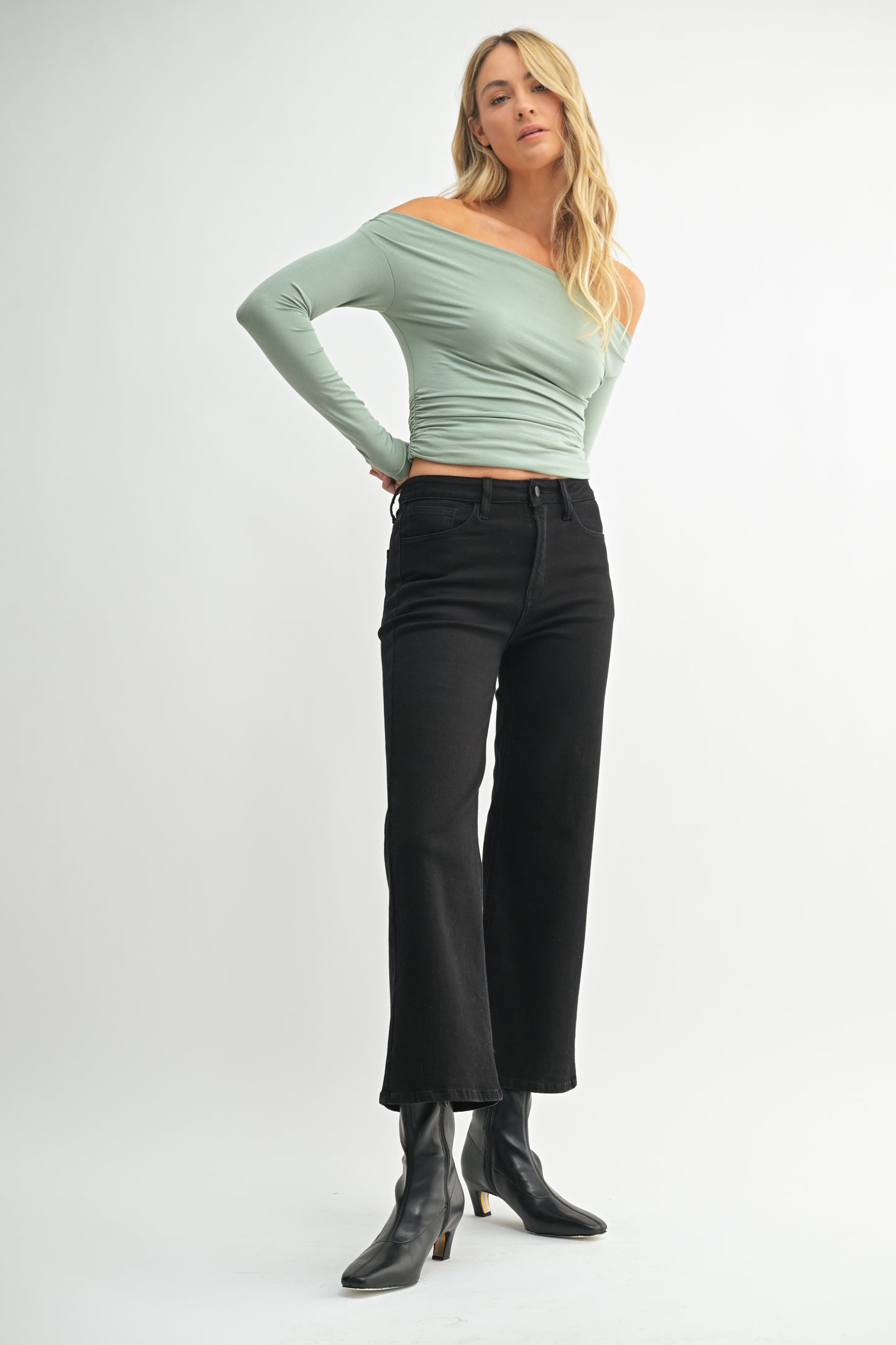 Lola Slim Wide Leg Jean