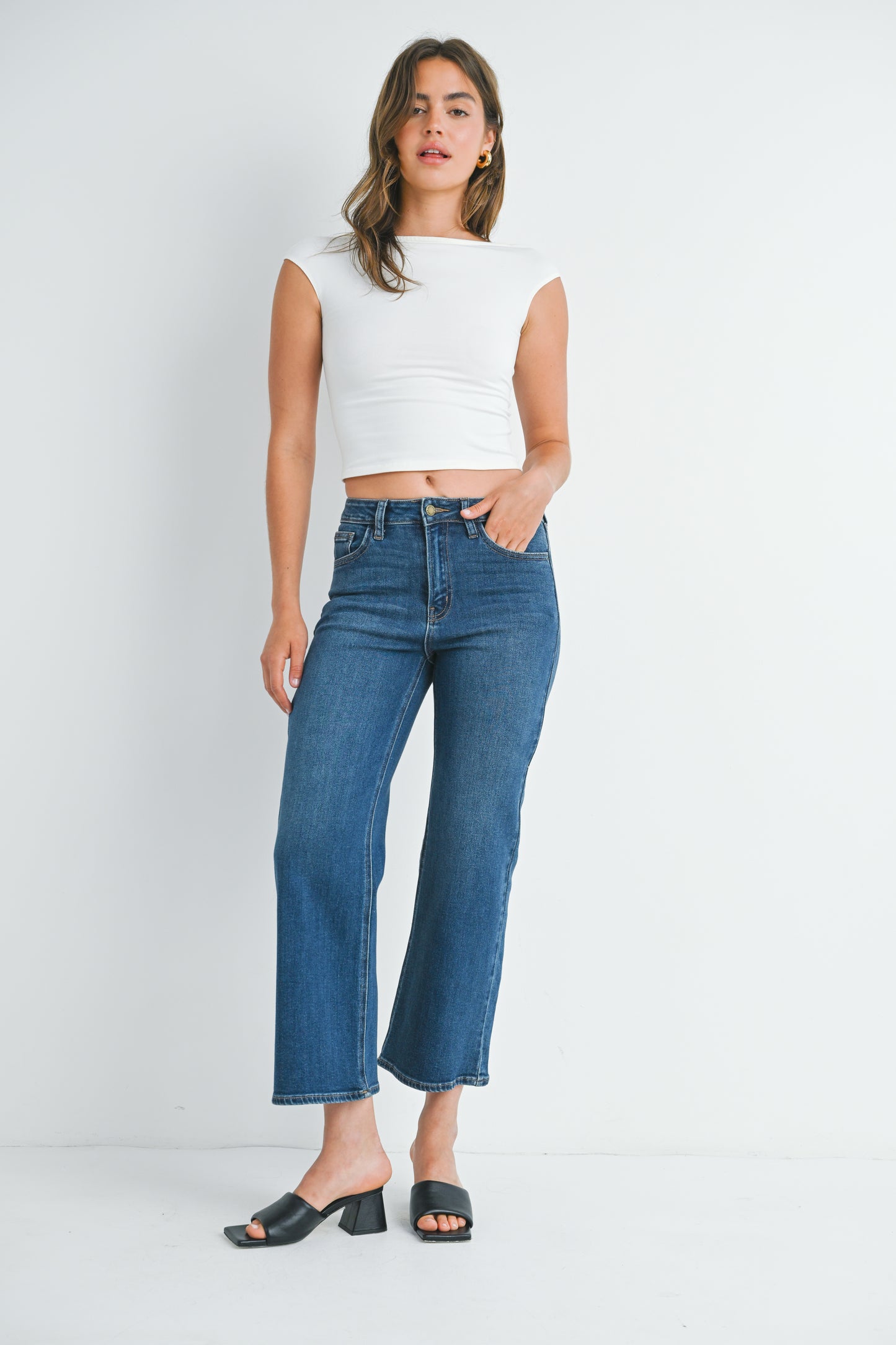 Lola Slim Wide Leg Jean