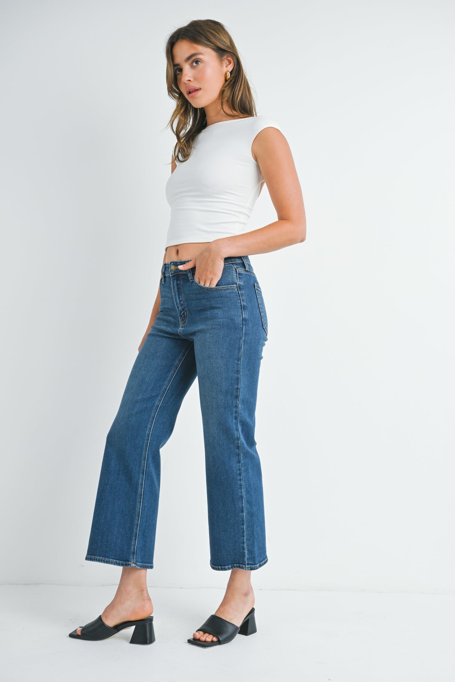 Lola Slim Wide Leg Jean