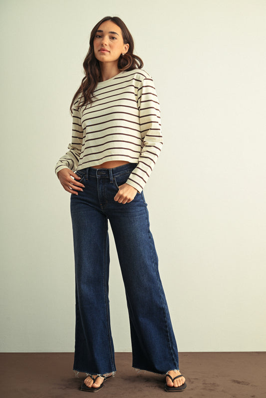 Claire Full Length Wide Leg Jean