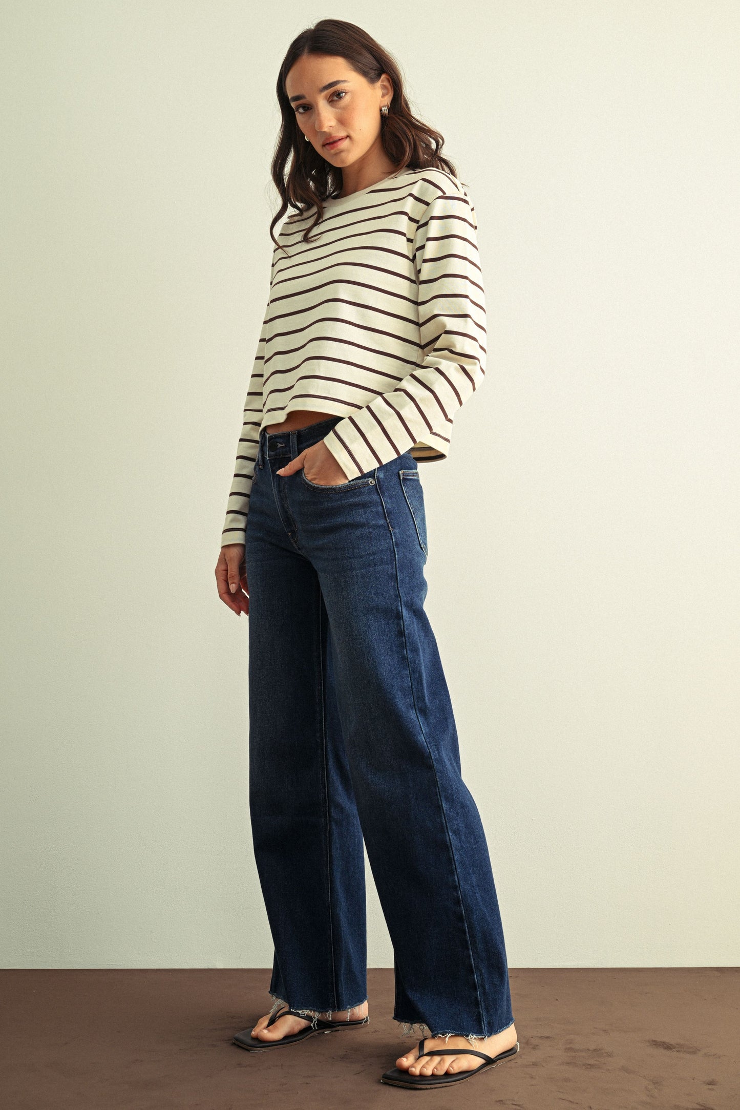 Claire Full Length Wide Leg Jean
