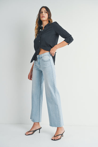 Claire Full Length Wide Leg Jean