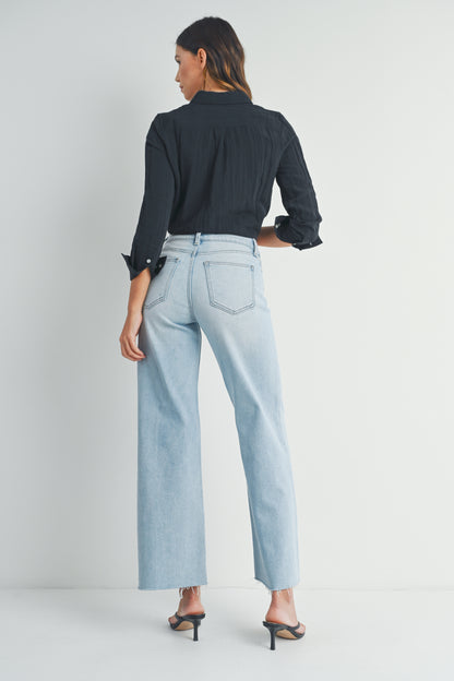Claire Full Length Wide Leg Jean