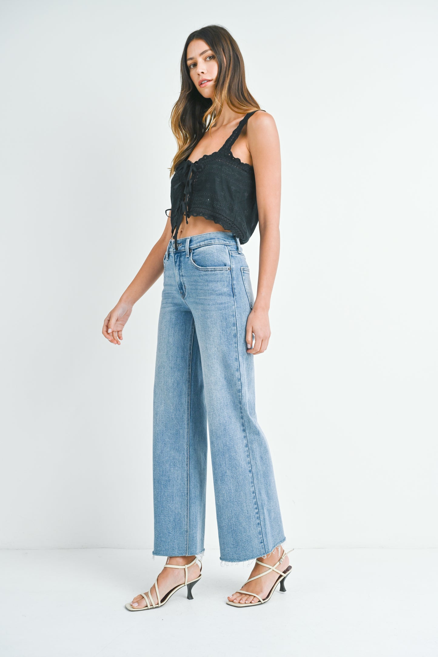 Claire Full Length Wide Leg Jean