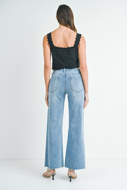 Claire Full Length Wide Leg Jean