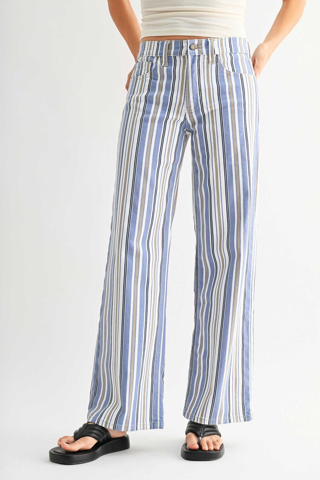 Claire Full Length Wide Leg Jean | Stretch Denim – Just USA Jeans