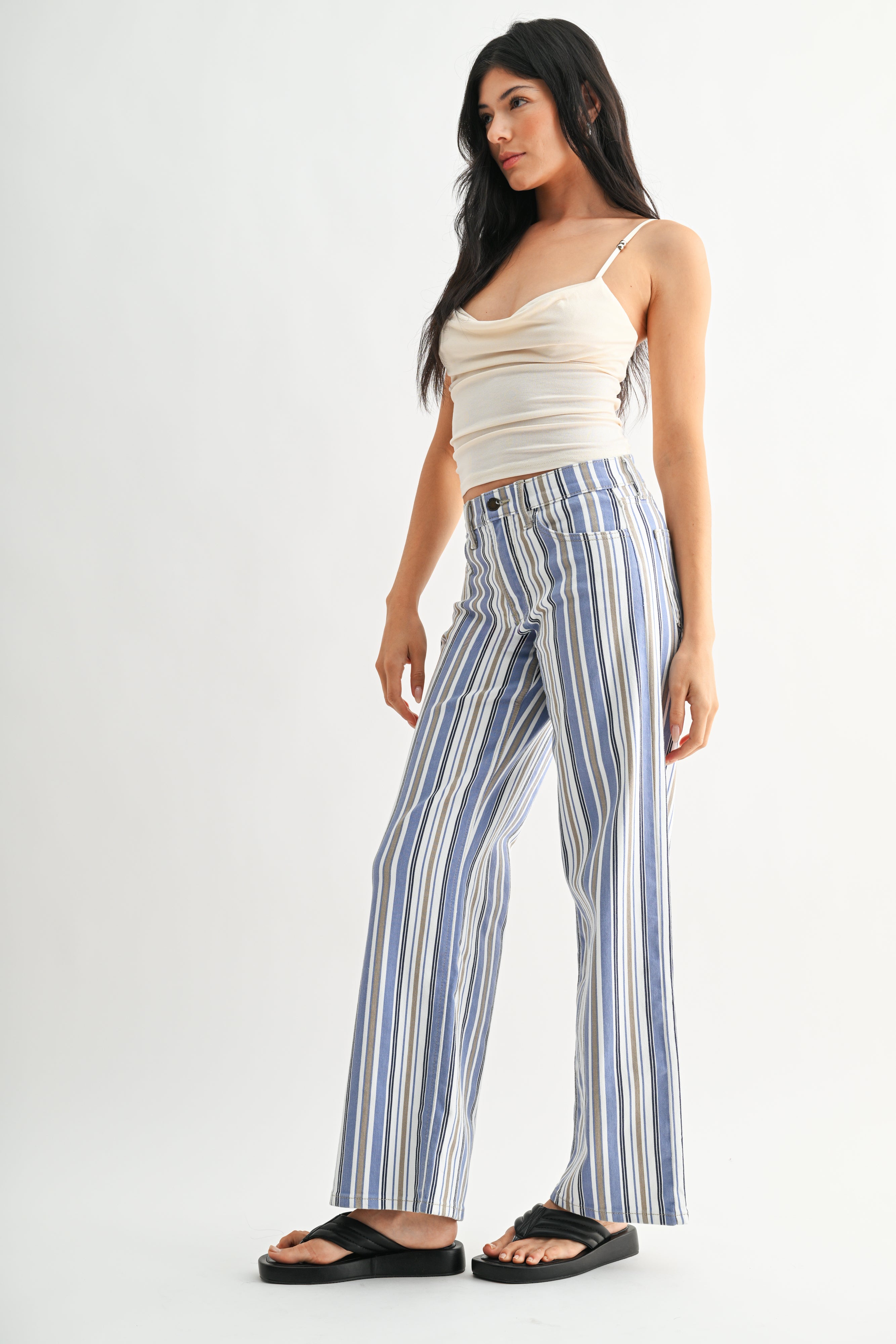 Claire Full Length Wide Leg Jean | Stretch Denim – Just USA Jeans