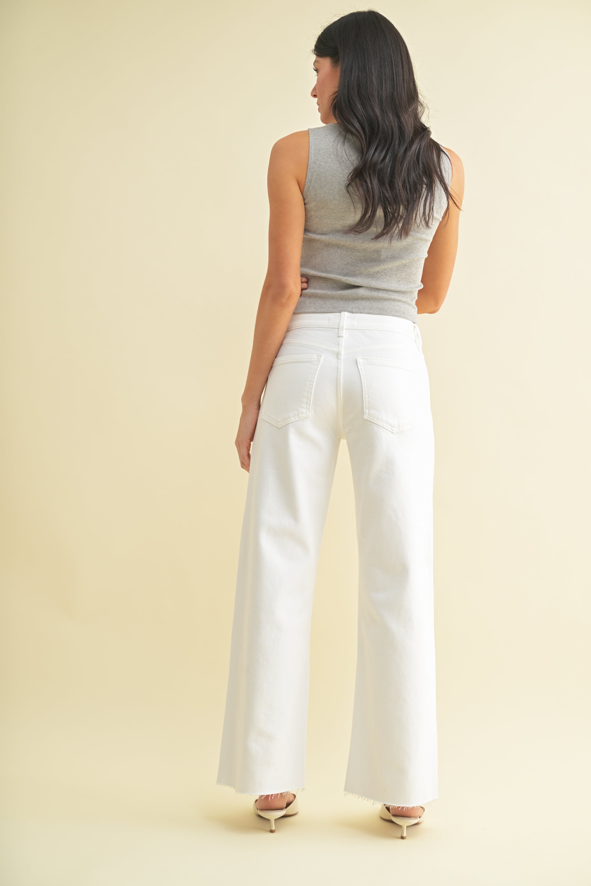 Claire Full Length Wide Leg Jean | Stretch Denim – Just USA Jeans