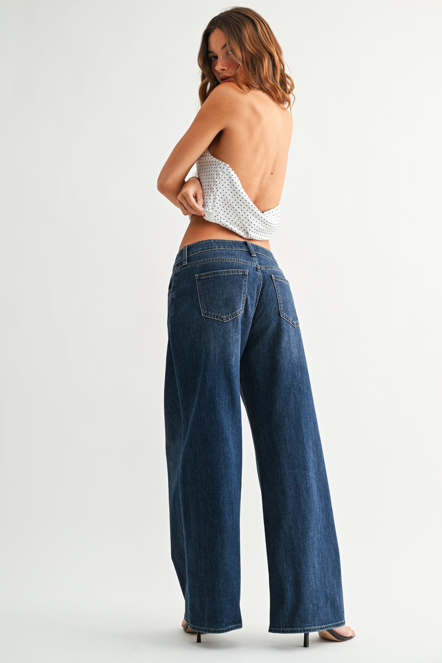 Vivienne Stretch Mid Rise Palazzo