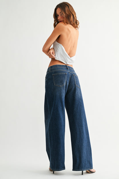 Vivienne Stretch Mid Rise Palazzo