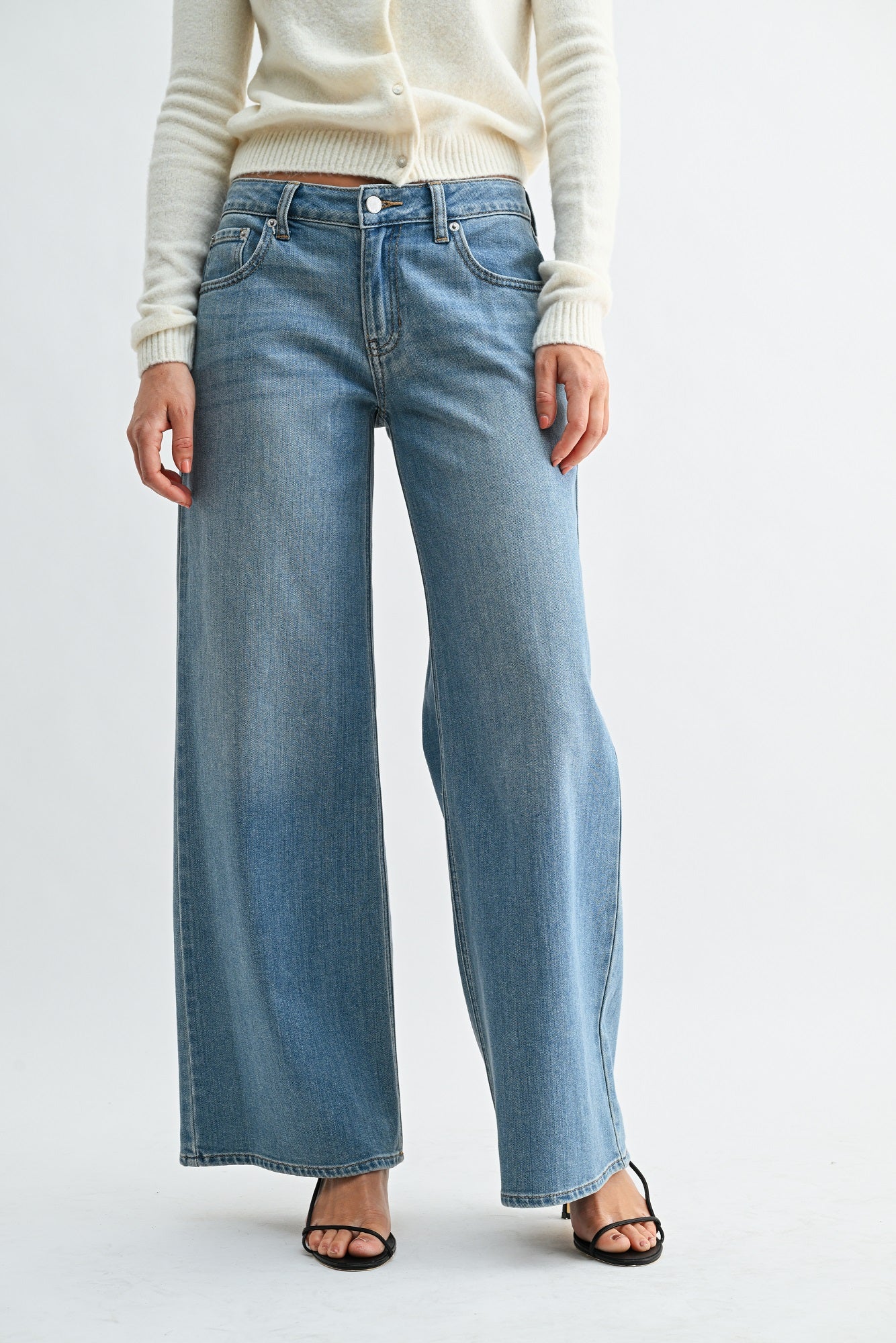 Vivienne Stretch Mid Rise Palazzo