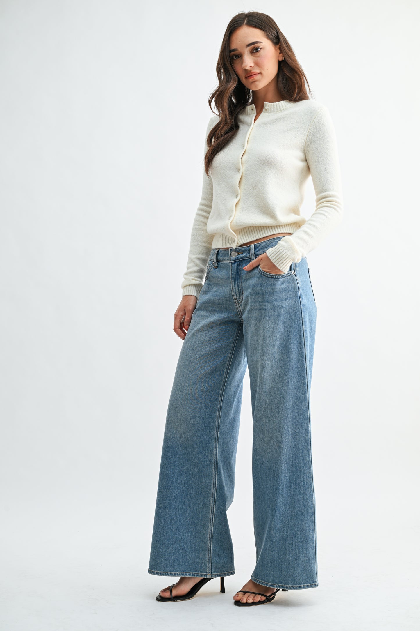 Vivienne Stretch Mid Rise Palazzo