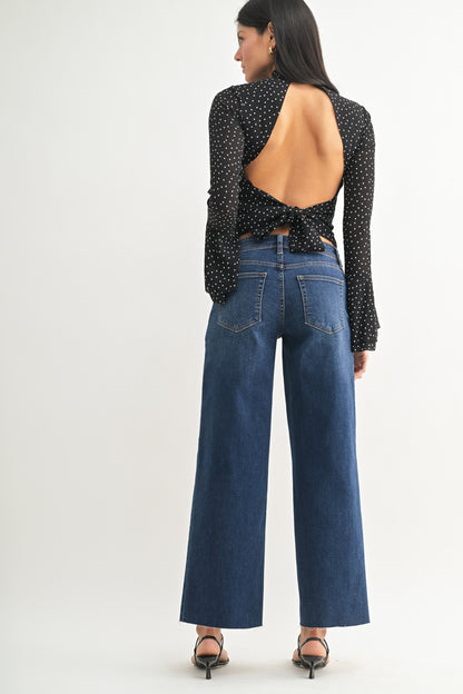 Frankie Utility Slim Wide Leg Jean