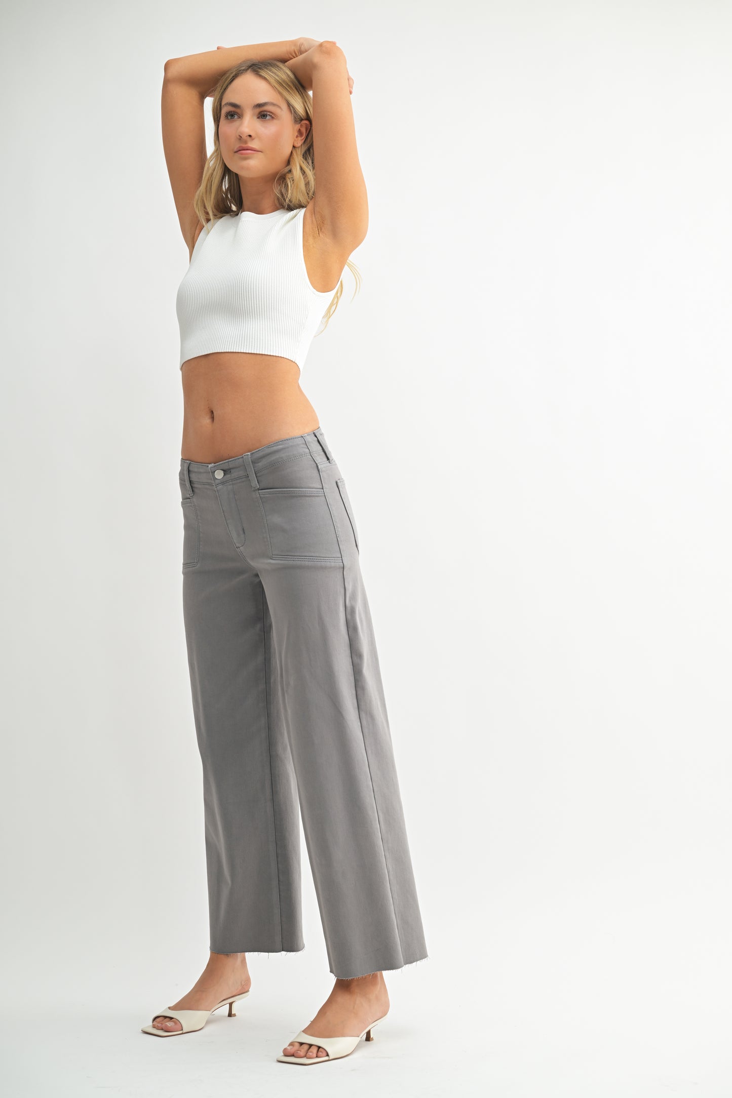Frankie Utility Slim Wide Leg Jean
