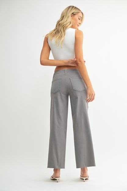 Frankie Utility Slim Wide Leg Jean