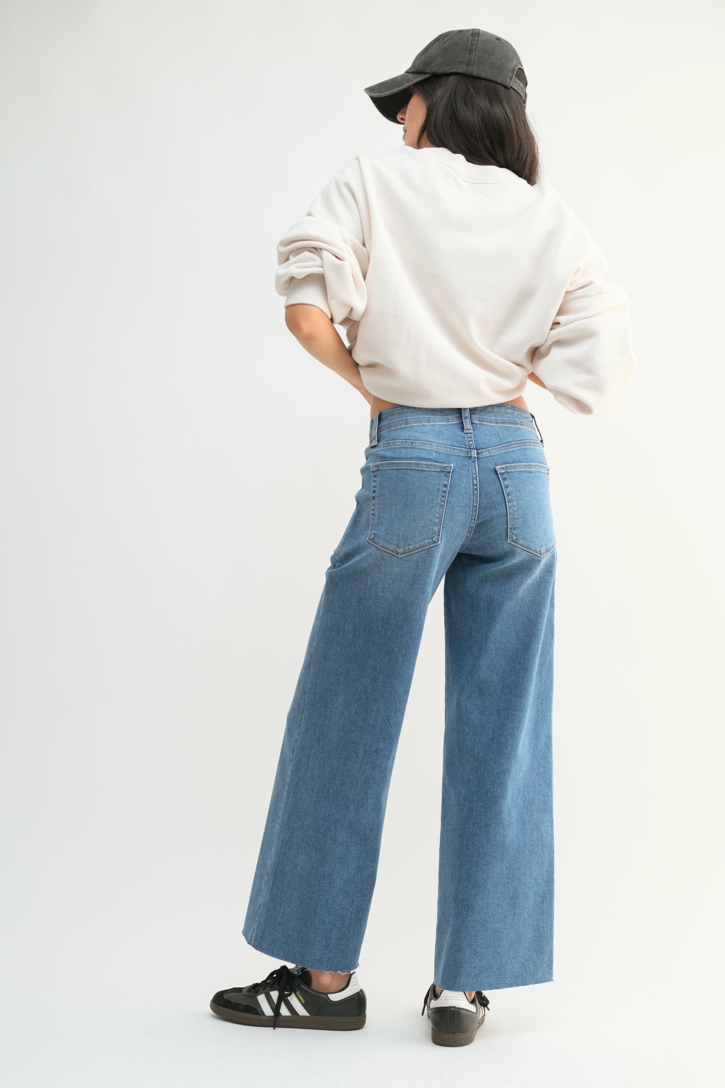 Frankie Utility Slim Wide Leg Jean