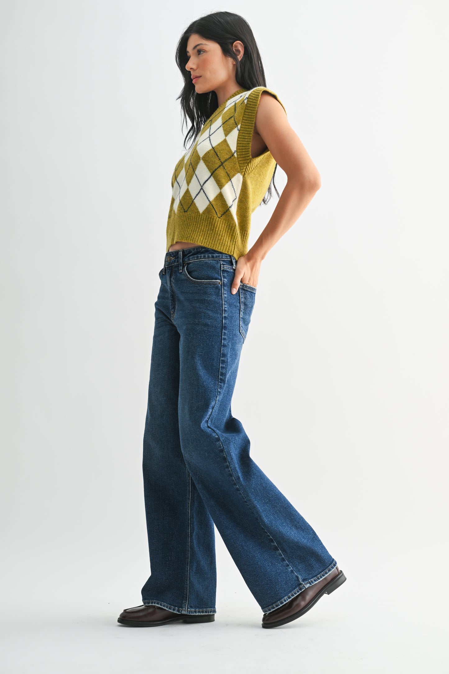 Harper High Rise Full Length Straight Jean