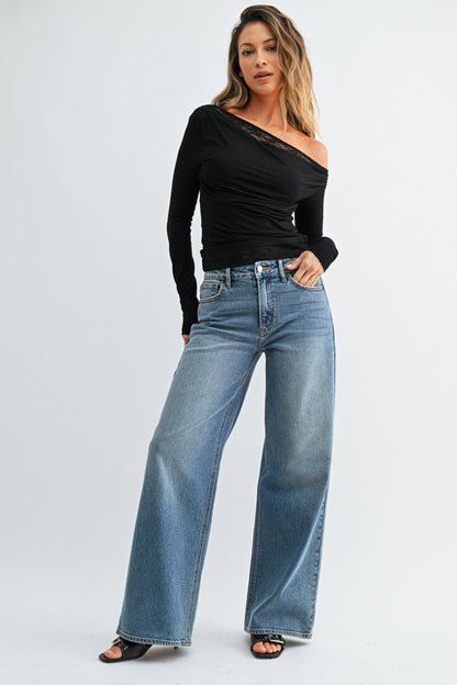 Harper High Rise Full Length Straight Jean