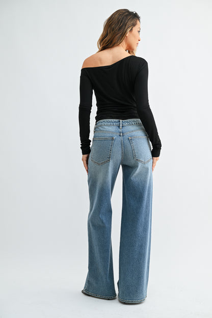 Harper High Rise Full Length Straight Jean