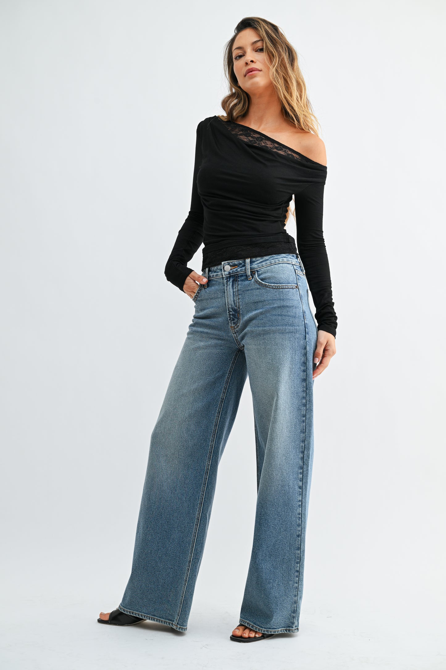 Harper High Rise Full Length Straight Jean