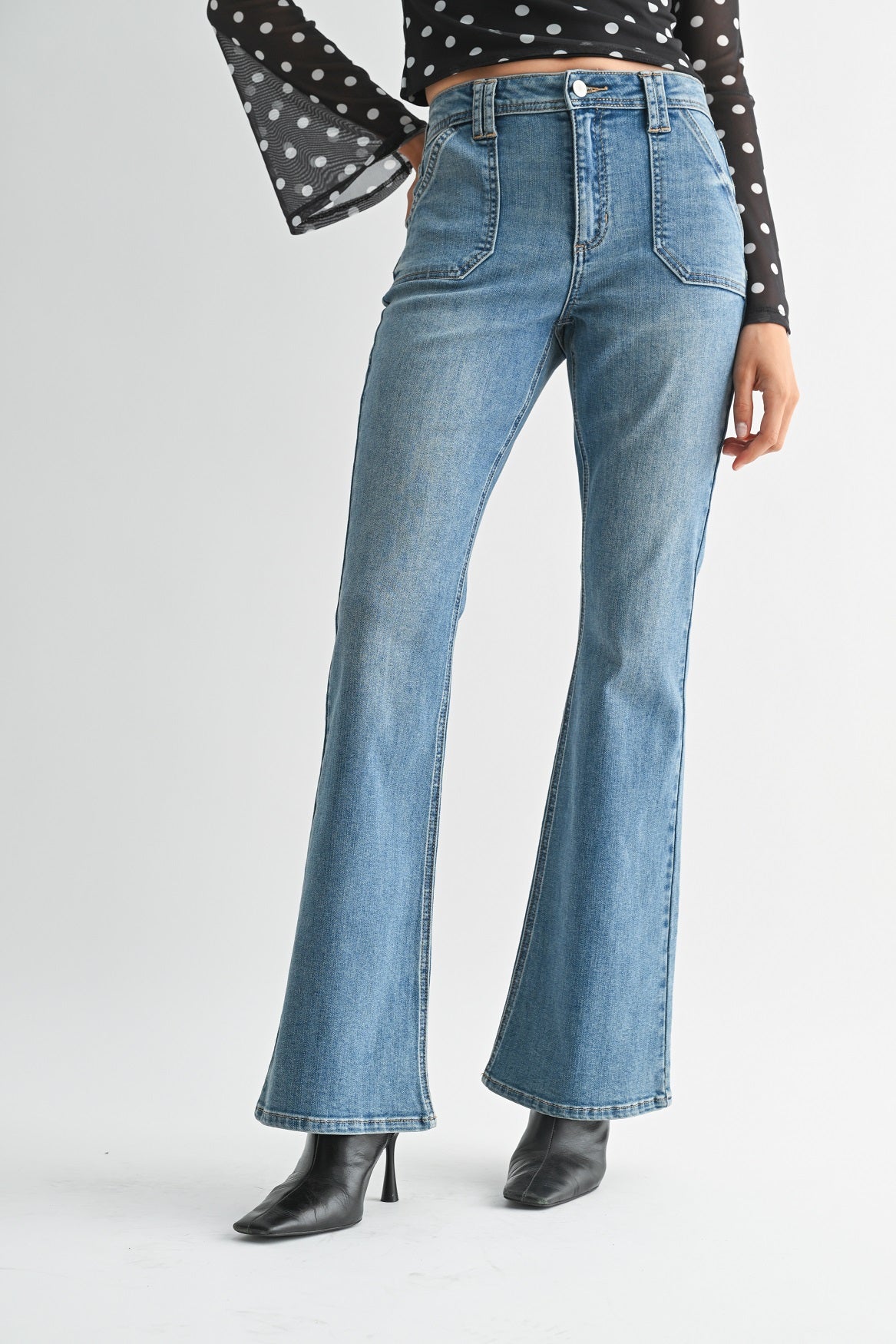 Quinn Utility Bootcut Jean | High-Rise Denim – Just USA Jeans