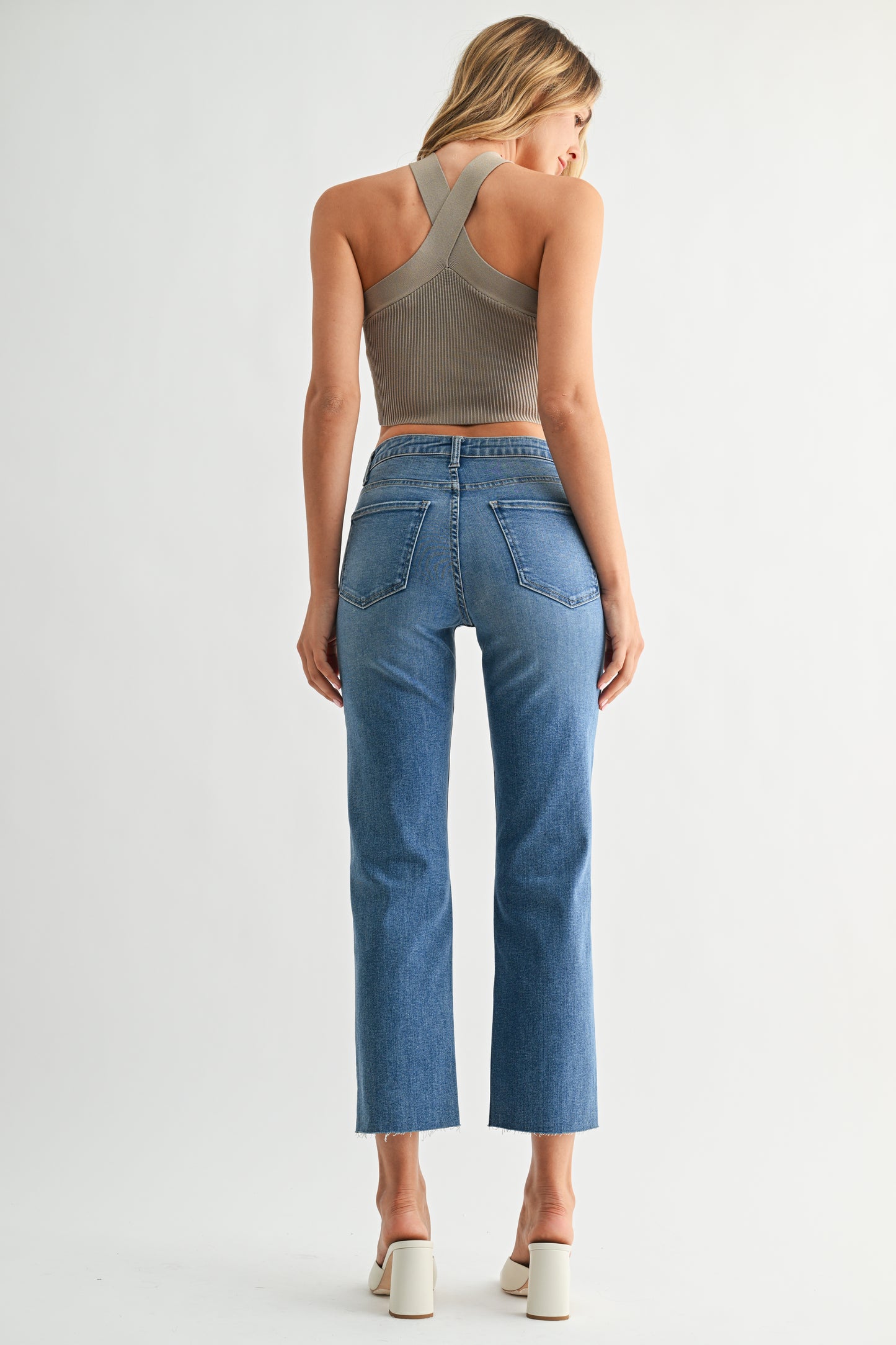 Kaia Hem Detail Straight Leg