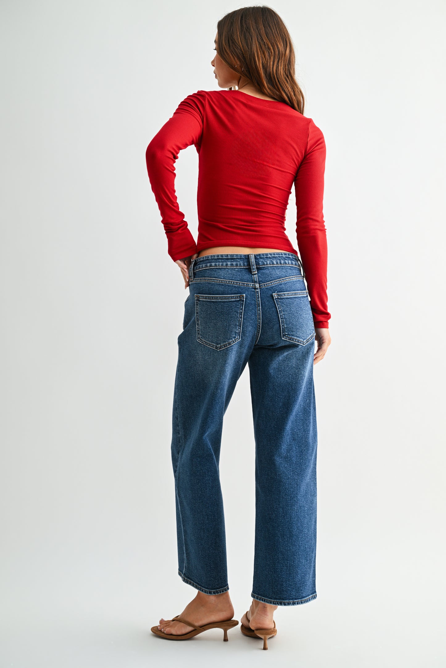 Remi Cropped Seamed Straight