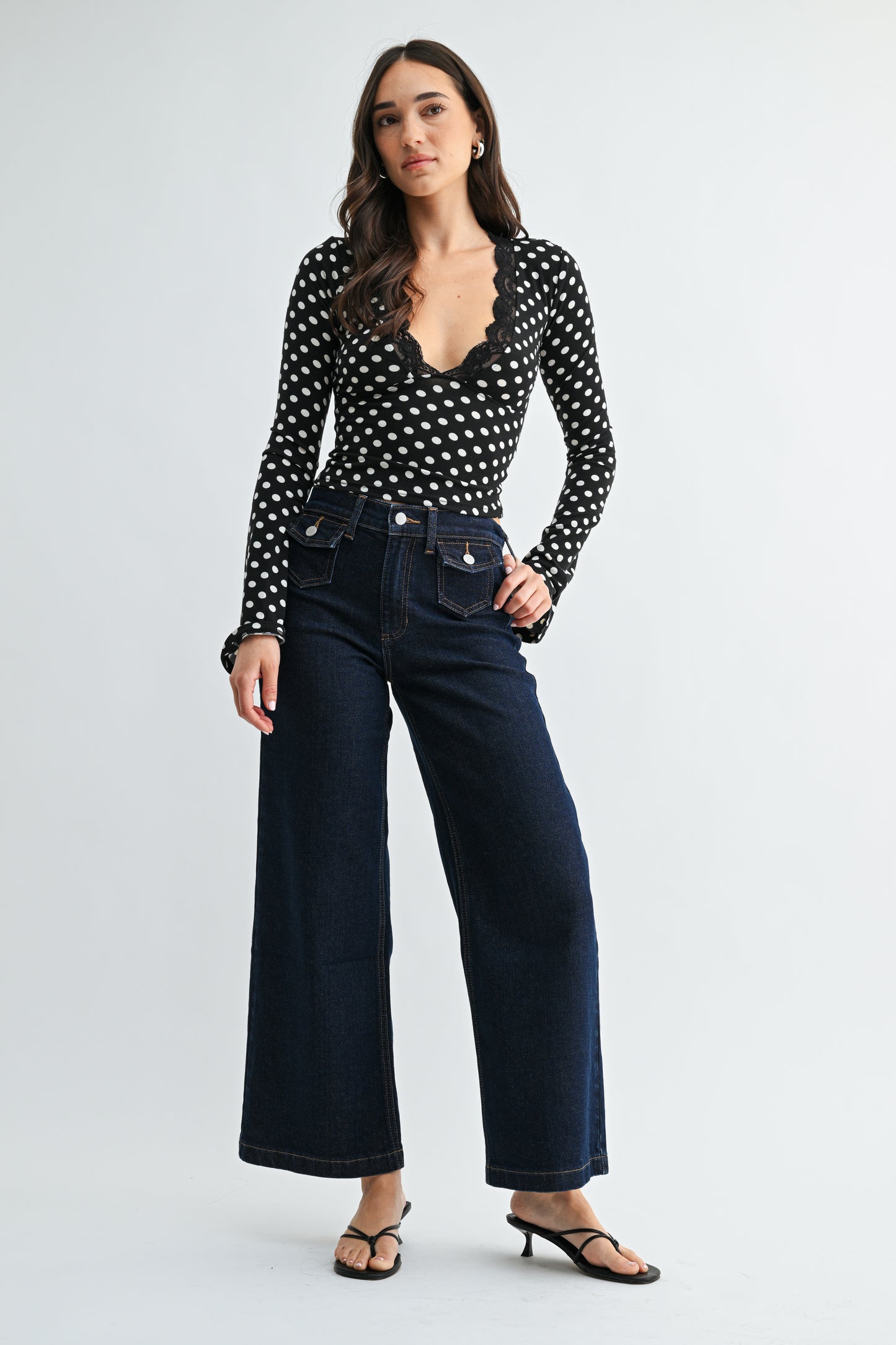 Iris Mini Flap Pocket Wide Leg
