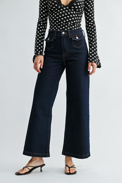 Iris Mini Flap Pocket Wide Leg