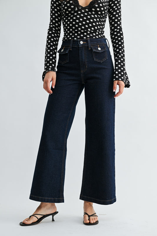 Iris Mini Flap Pocket Wide Leg