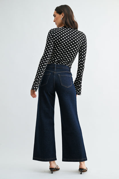 Iris Mini Flap Pocket Wide Leg