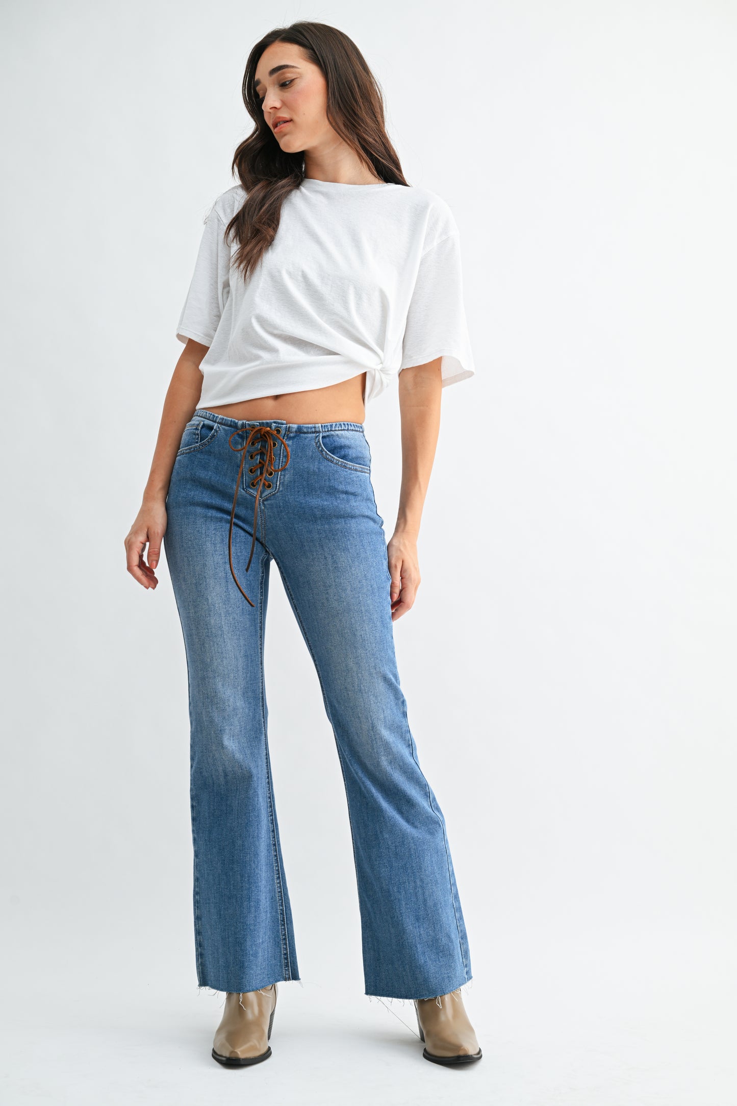 Aria Front Tie Boho Flare