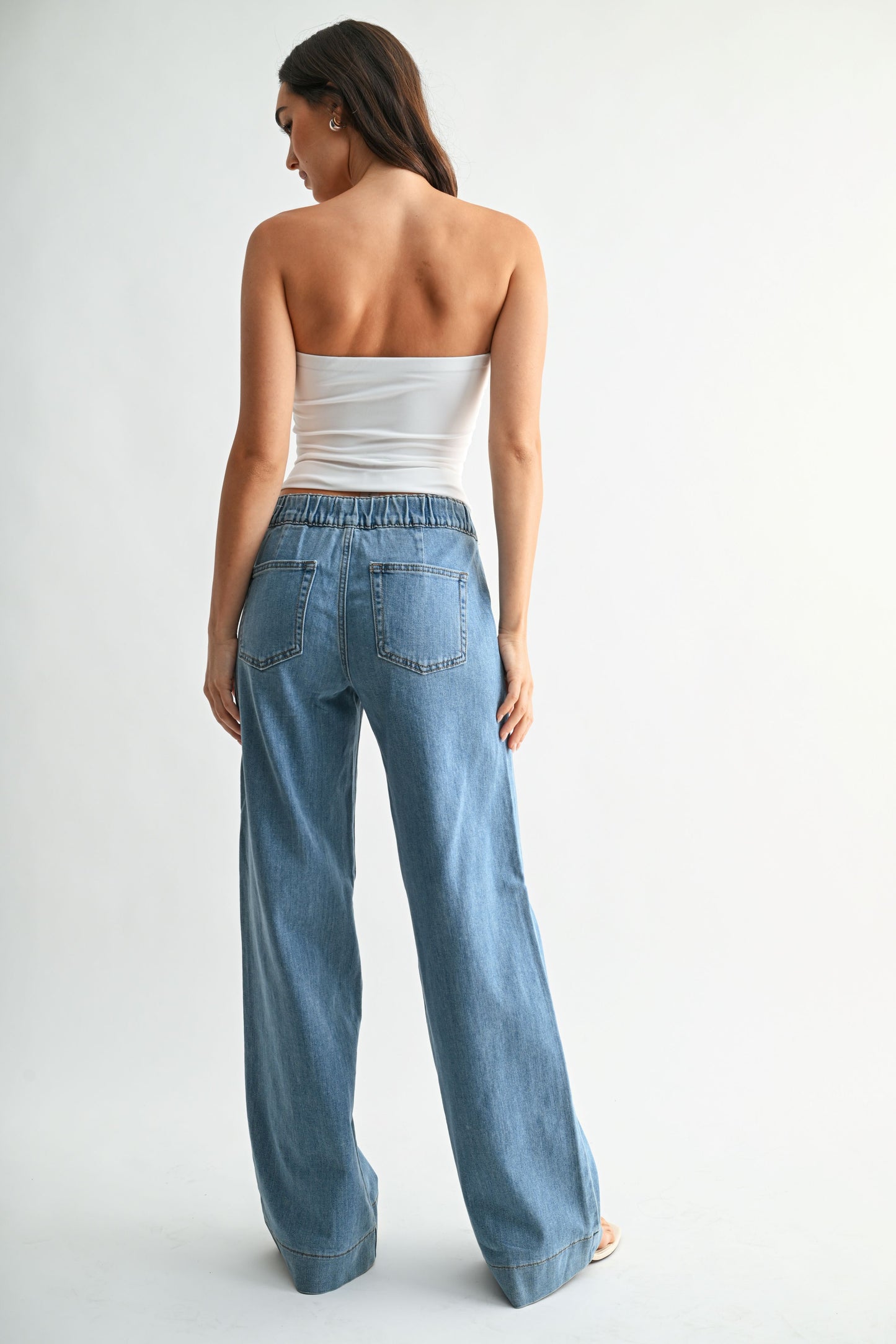 Elsi Utility Pocket Tied Waistband Jean