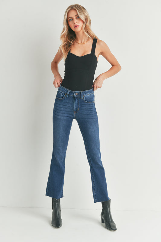 Zoey Cropped Flare Jean
